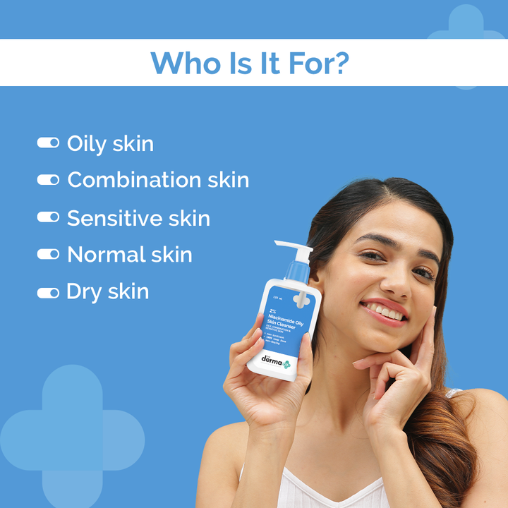 The Derma Co 2% Niacinamide Oily Skin Cleanser for Sensitive, Oily & Combination Skin(125ML)