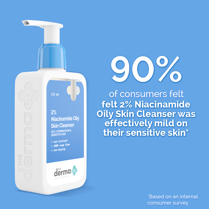 The Derma Co 2% Niacinamide Oily Skin Cleanser for Sensitive, Oily & Combination Skin(125ML)