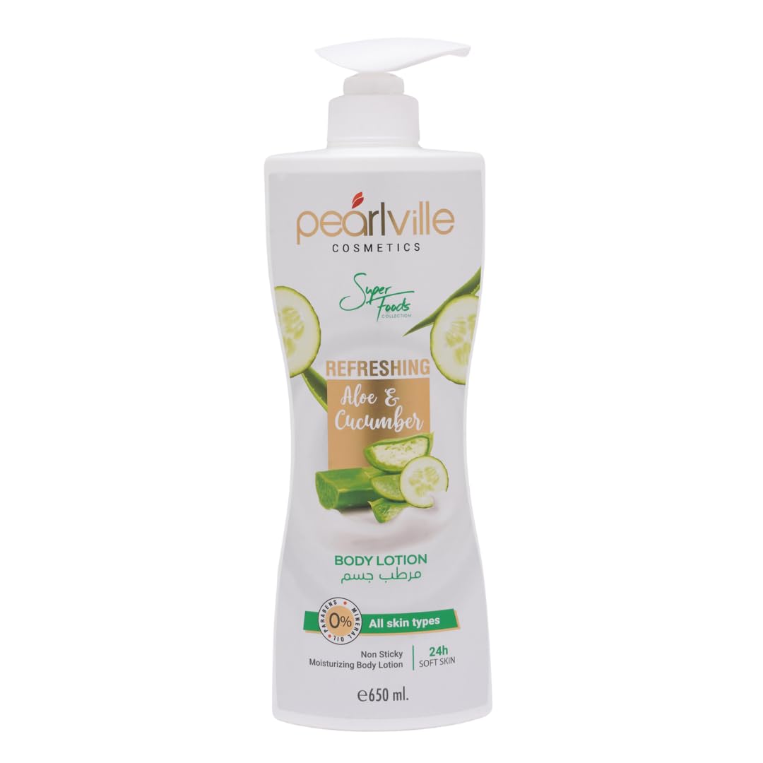 Pearlville Refreshing Aloe Cucumber Body Lotion (650 ml)