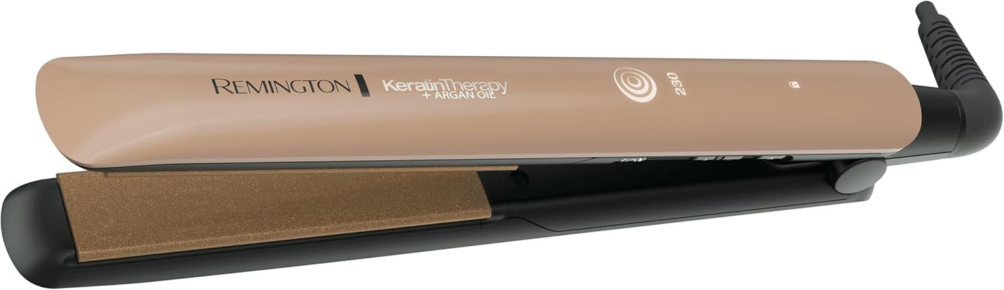 Remington Straightening Iron with Keratin Micro Conditioners and Argan Oil, S8599 (110) F