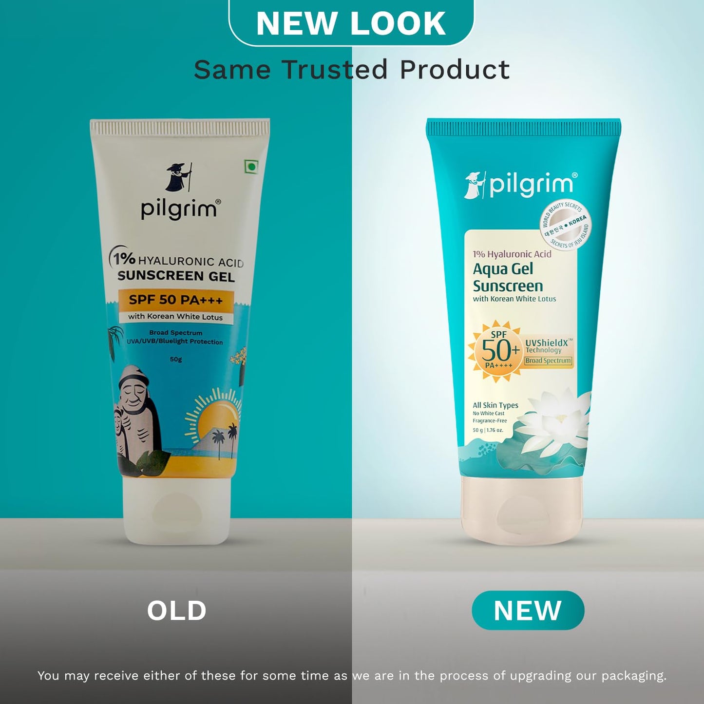 Pilgrim 1% Hyaluronic Acid Sunscreen Gel SPF 50 PA+++ (50 g)
