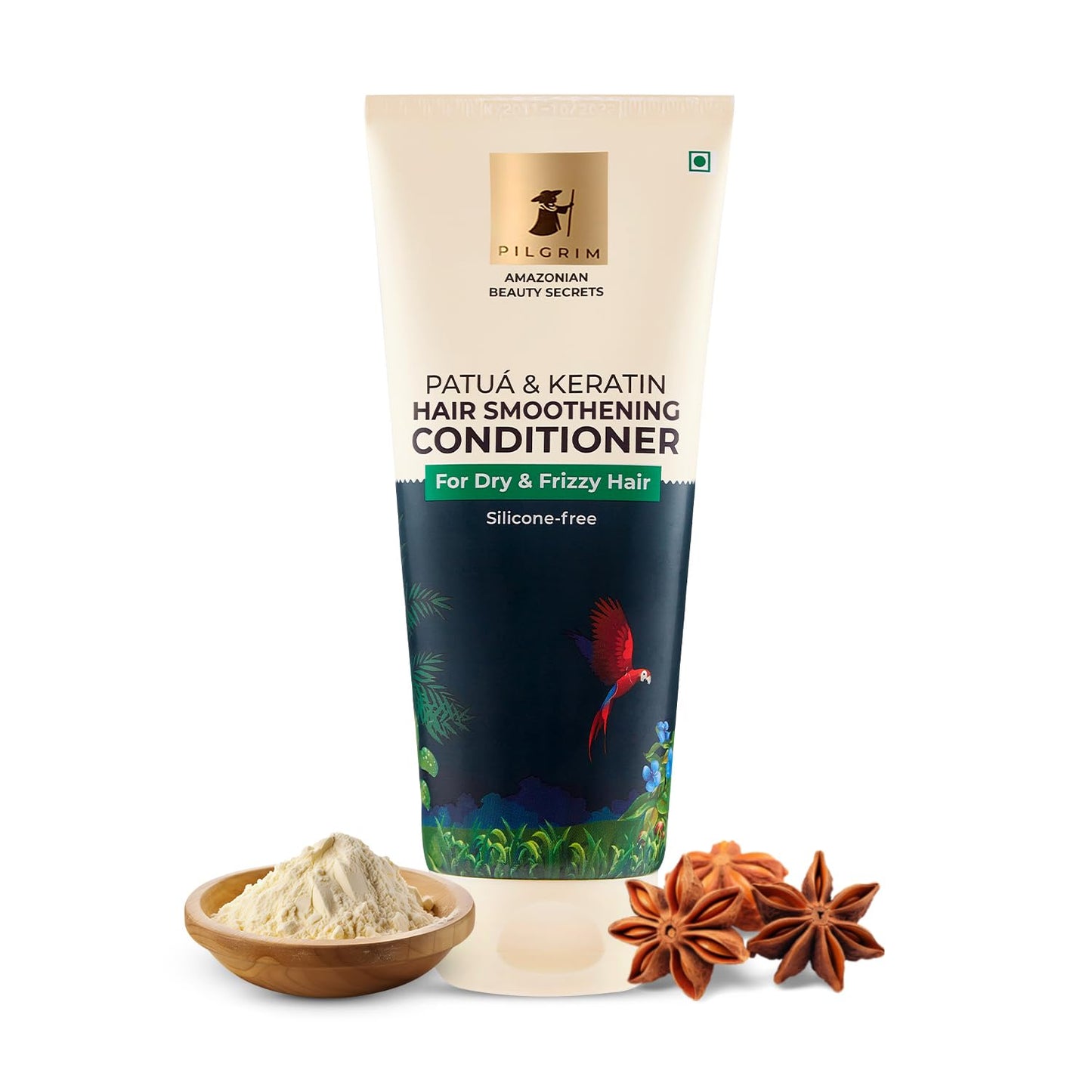 Pilgrim Amazonian Patuá & Keratin Hair Smoothing Conditioner Dry & Frizzy Hair (200 ml)