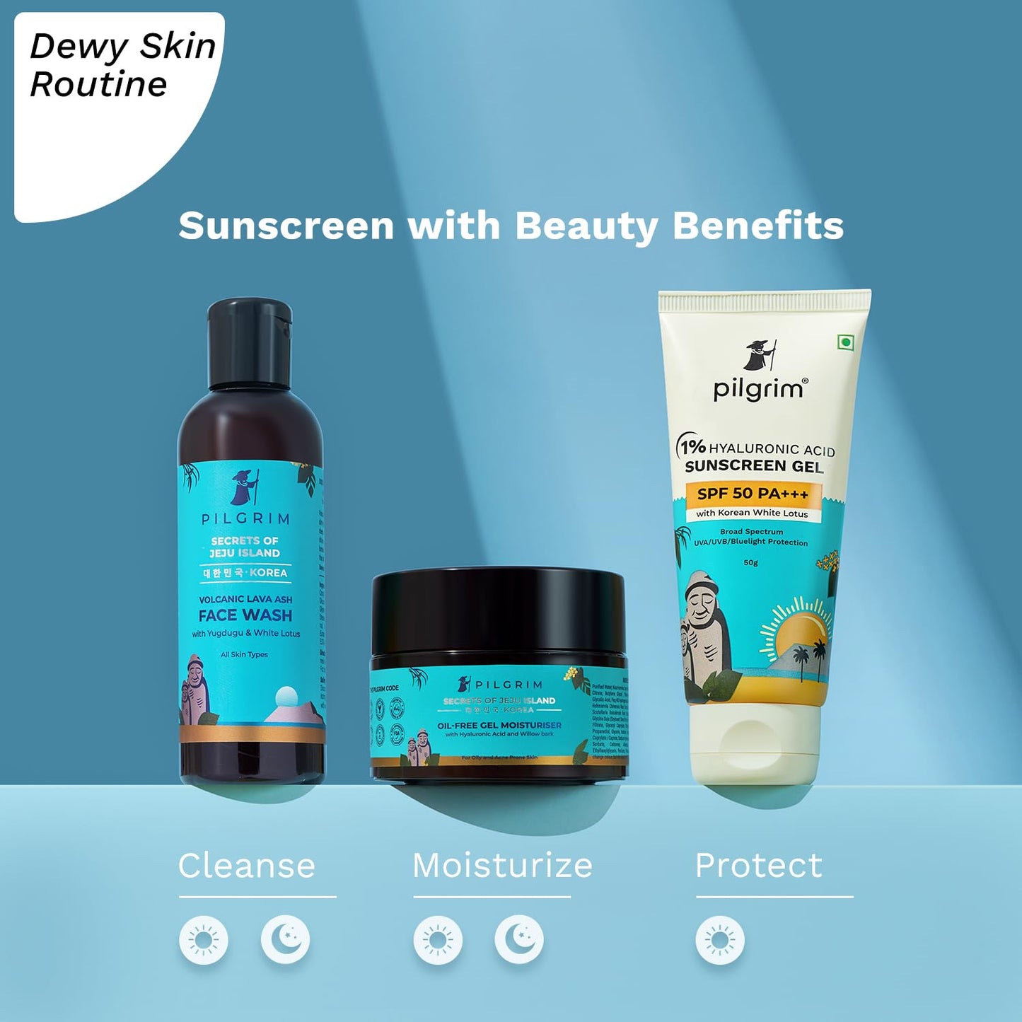 Pilgrim 1% Hyaluronic Acid Sunscreen Gel SPF 50 PA+++ (50 g)