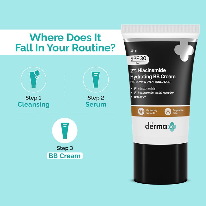 2% Niacinamide Hydrating BB Cream with 1% Hyaluronic Acid Complex & Aquaxyl (30 g) 03 - Warm Beige
