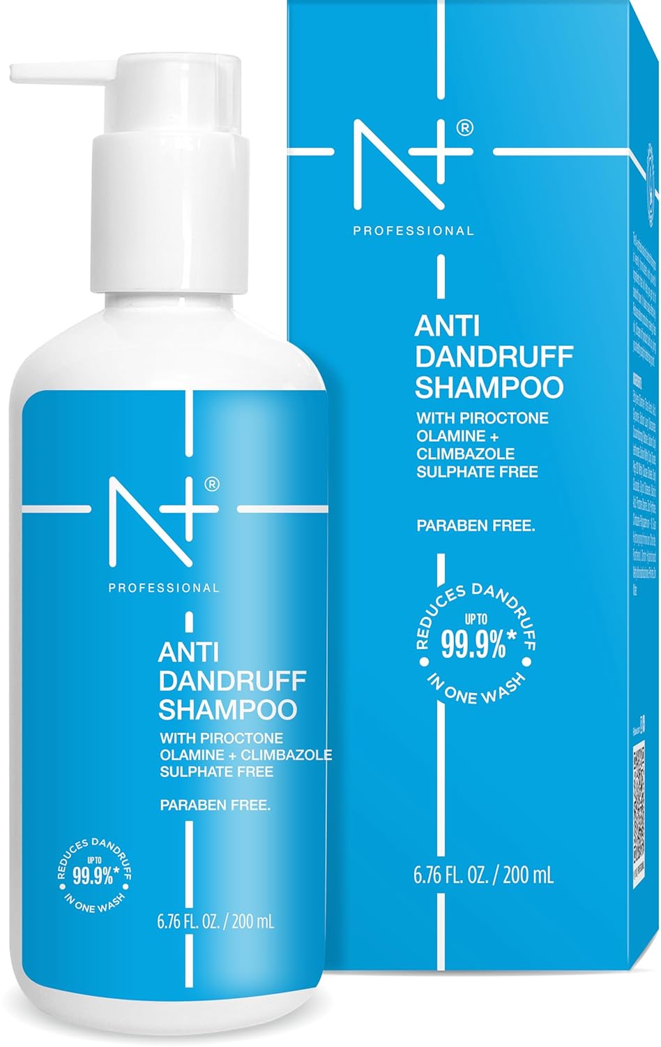N Plus Professional Anti Dandruff Shampoo With Piroctone Olzamine + Climbazole (200 ml)