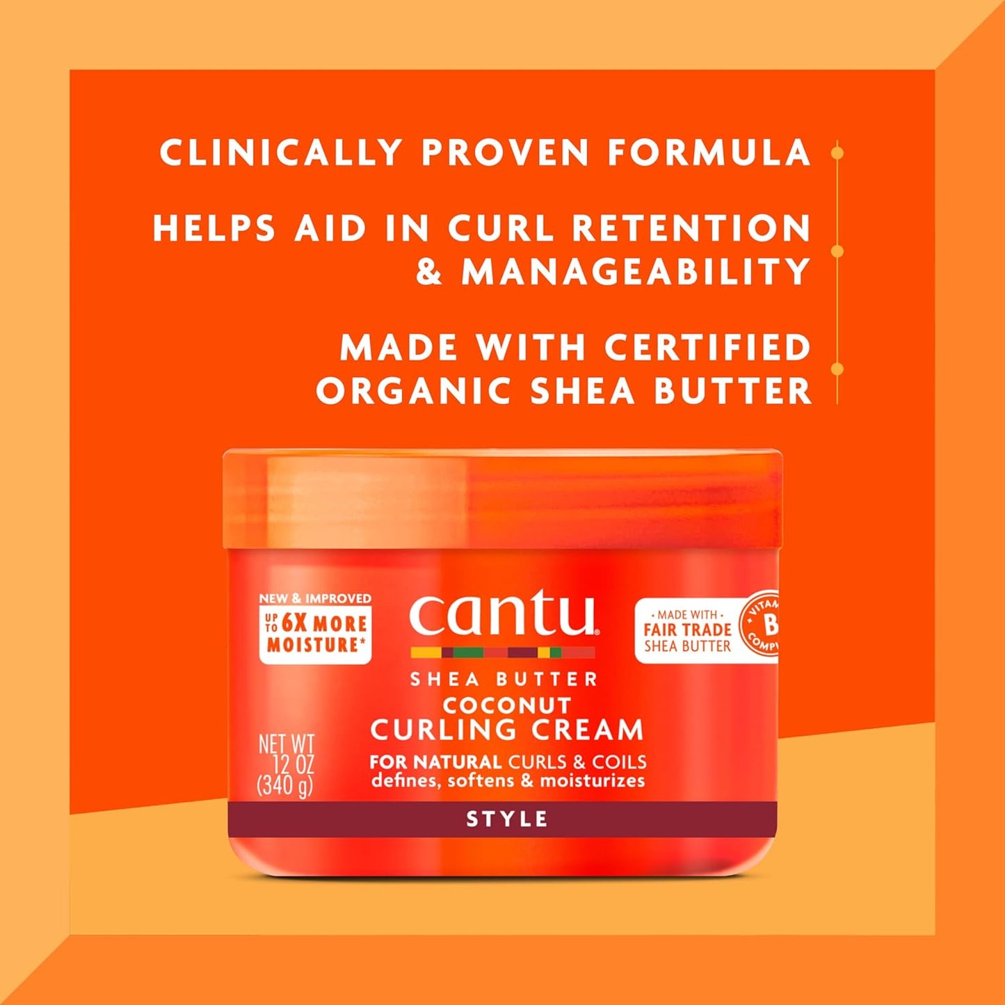 Cantu, Shea Butter, Coconut Curling Cream (340 g)