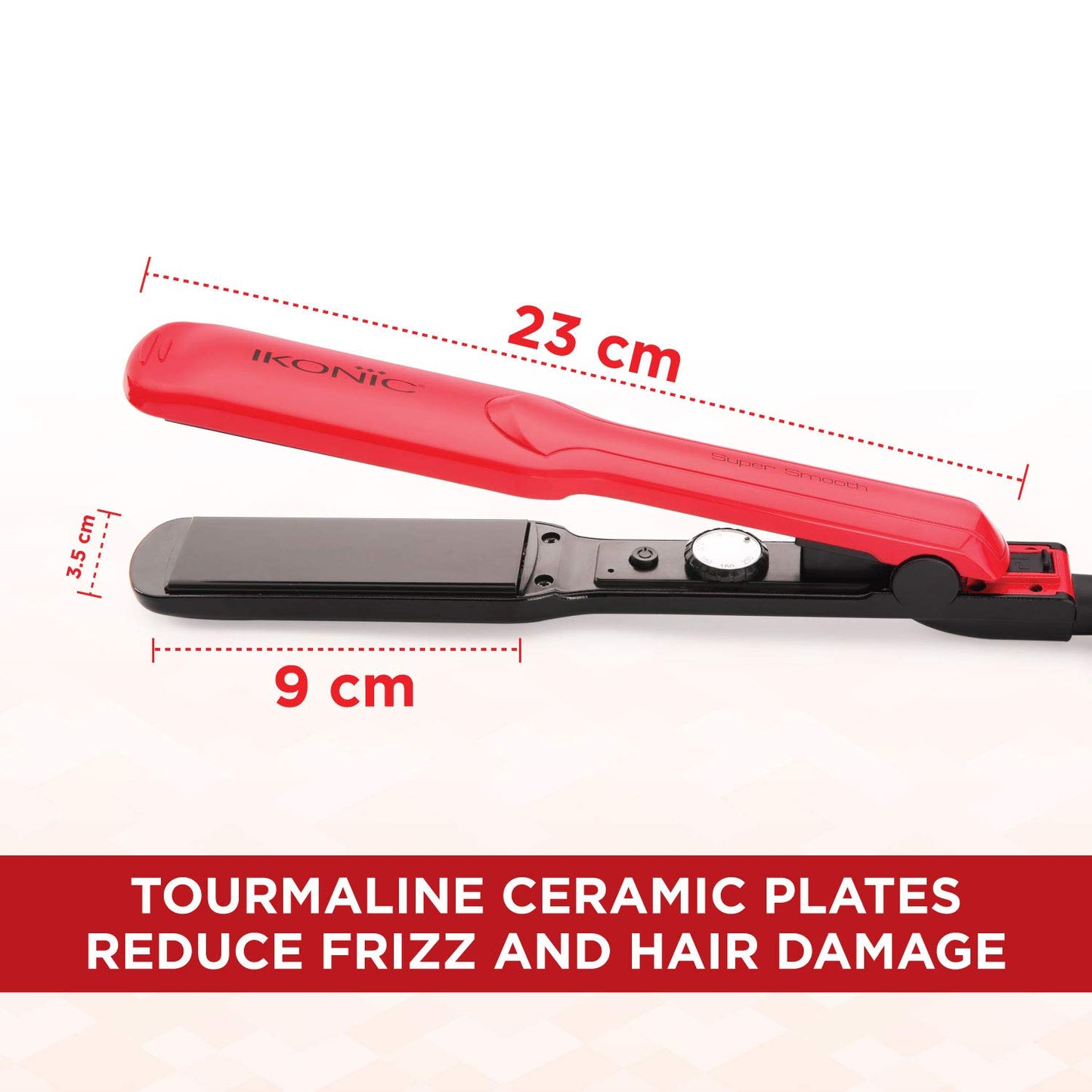 Ikonic Hair Straightener - Super Smooth Red