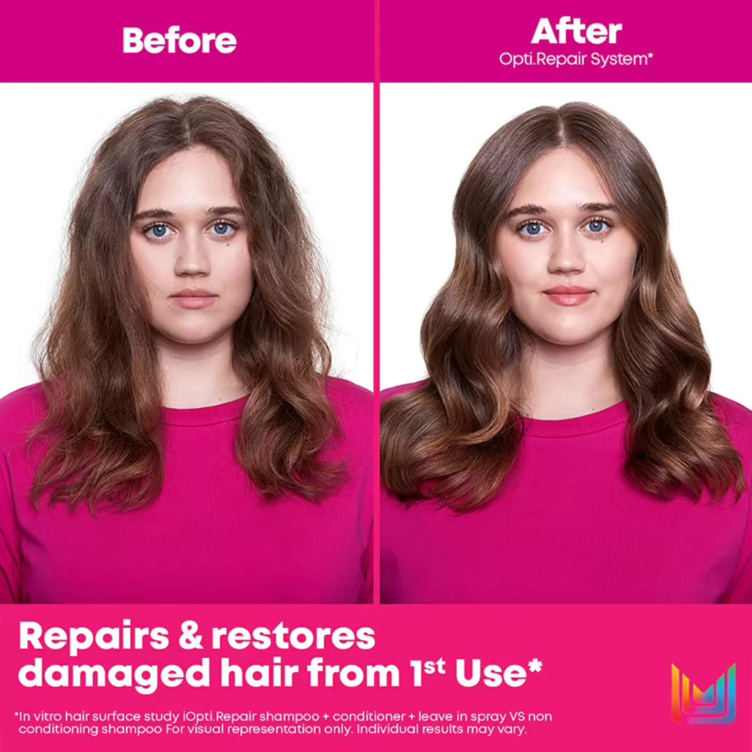 Matrix Opti.Repair Professional Liquid Protein Shampoo, Repairs Damaged Hair (350ml)