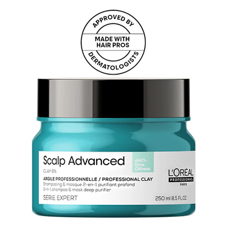L'OREAL PROFESSIONNEL Scalp Advanced Anti-Oiliness 2-In-1 Deep Purifier Clay (500 ml)