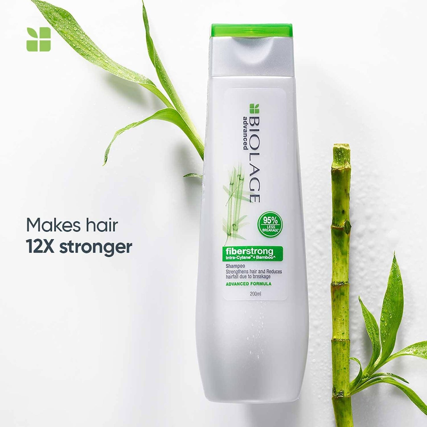 Matrix Biolage Fiberstrong Shampoo For Hair Breakage, 12X Strength In Weak, Fragile Hair (400 ml)