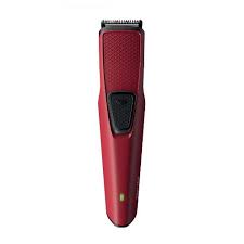 PHILIPS BT1235/18 Trimmer 60 min Runtime 4 Length Settings (Maroon)