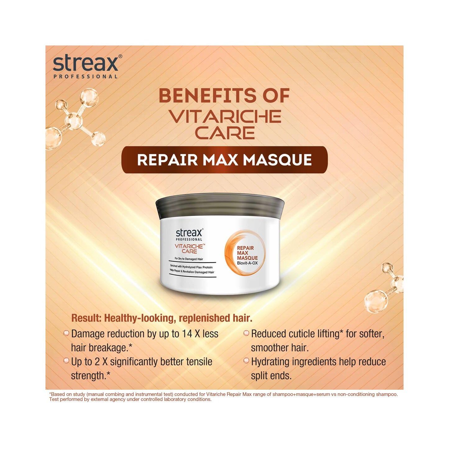 Streax Professional Vitarich Care Repair Max Masque (500 g)