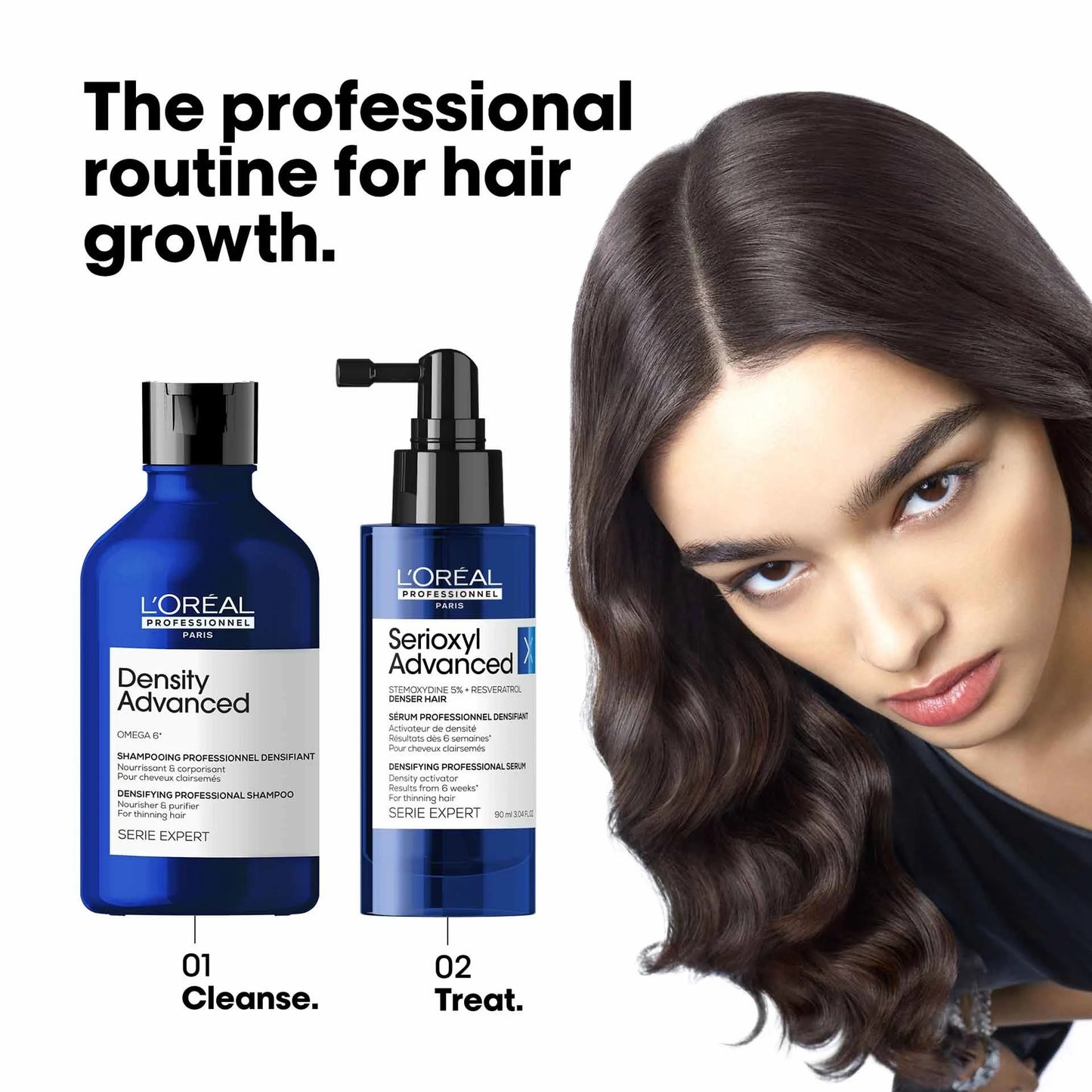 L'Oreal Professionnel Serioxyl Advanced Density Activator, Leave-In Serum for Hair Growth (90 ml)