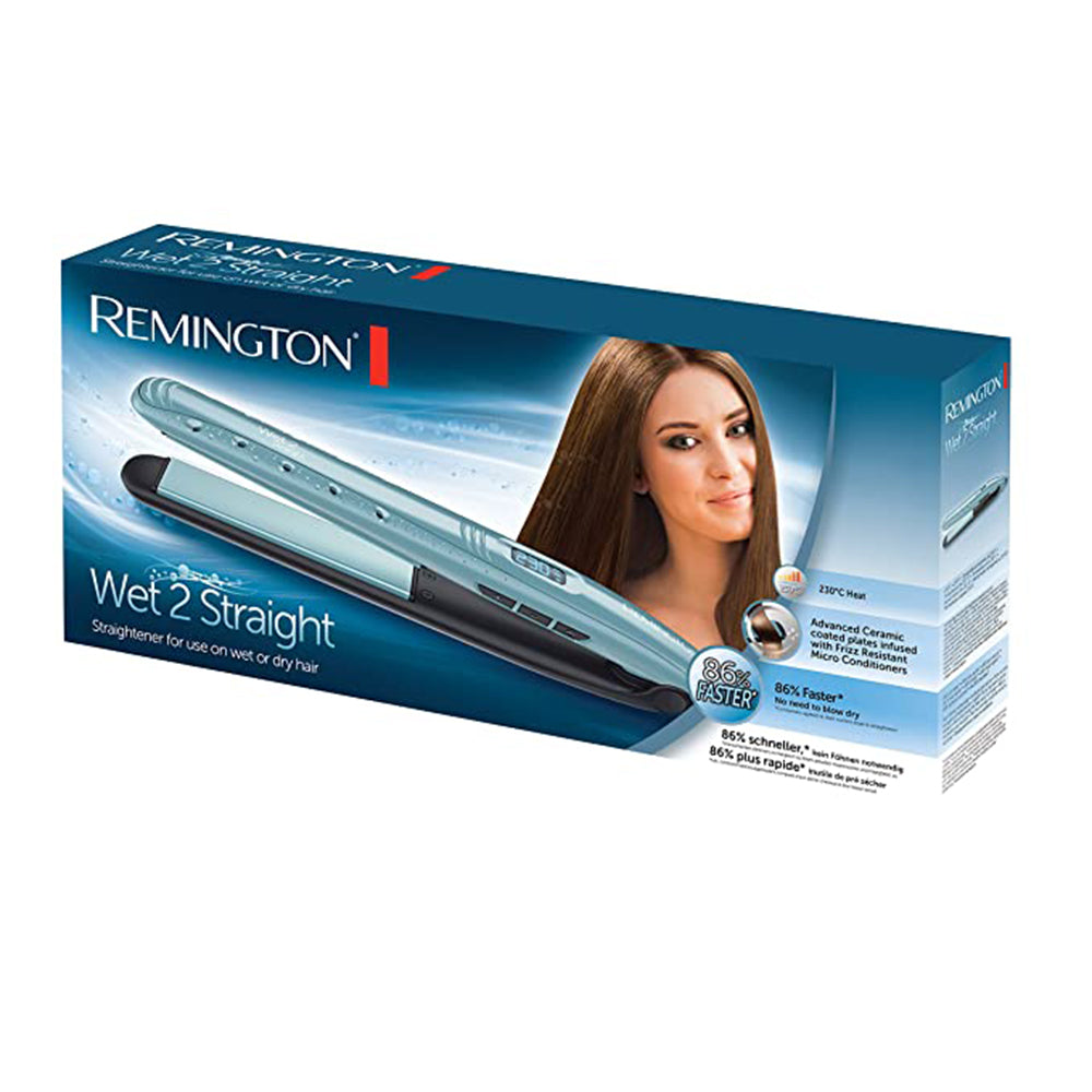 Remington S7300 Wet2Straight Hair Straightener (Blue)