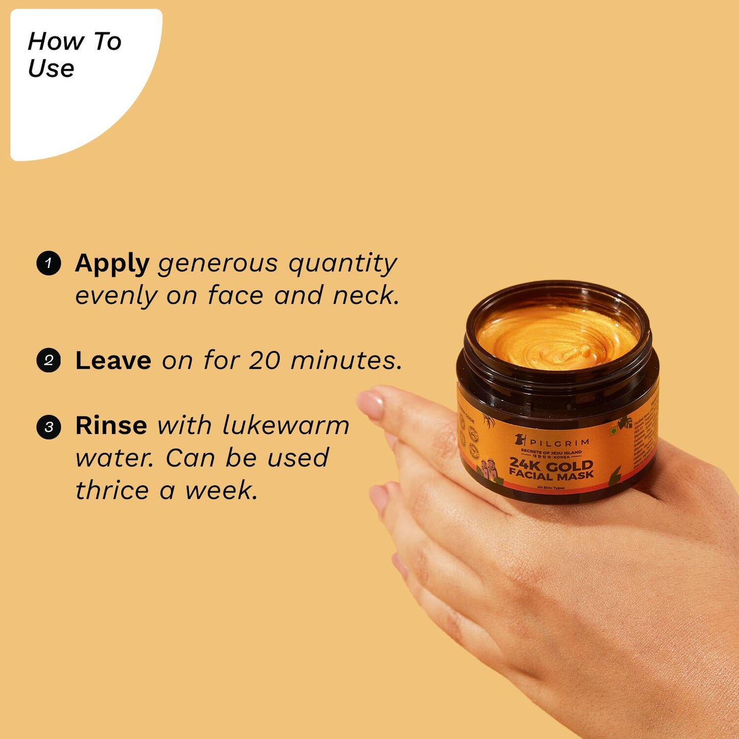 Pilgrim 24K Gold Facial Mask (50 g)