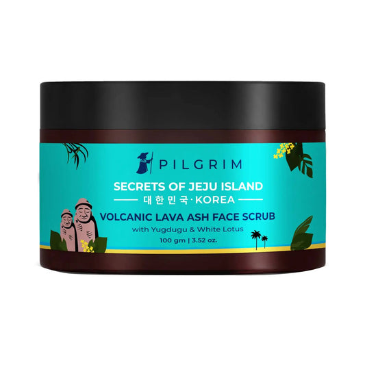 Pilgrim Volcanic Lava Ash Face Scrub With Yugdugu & White Lotus (100 g)