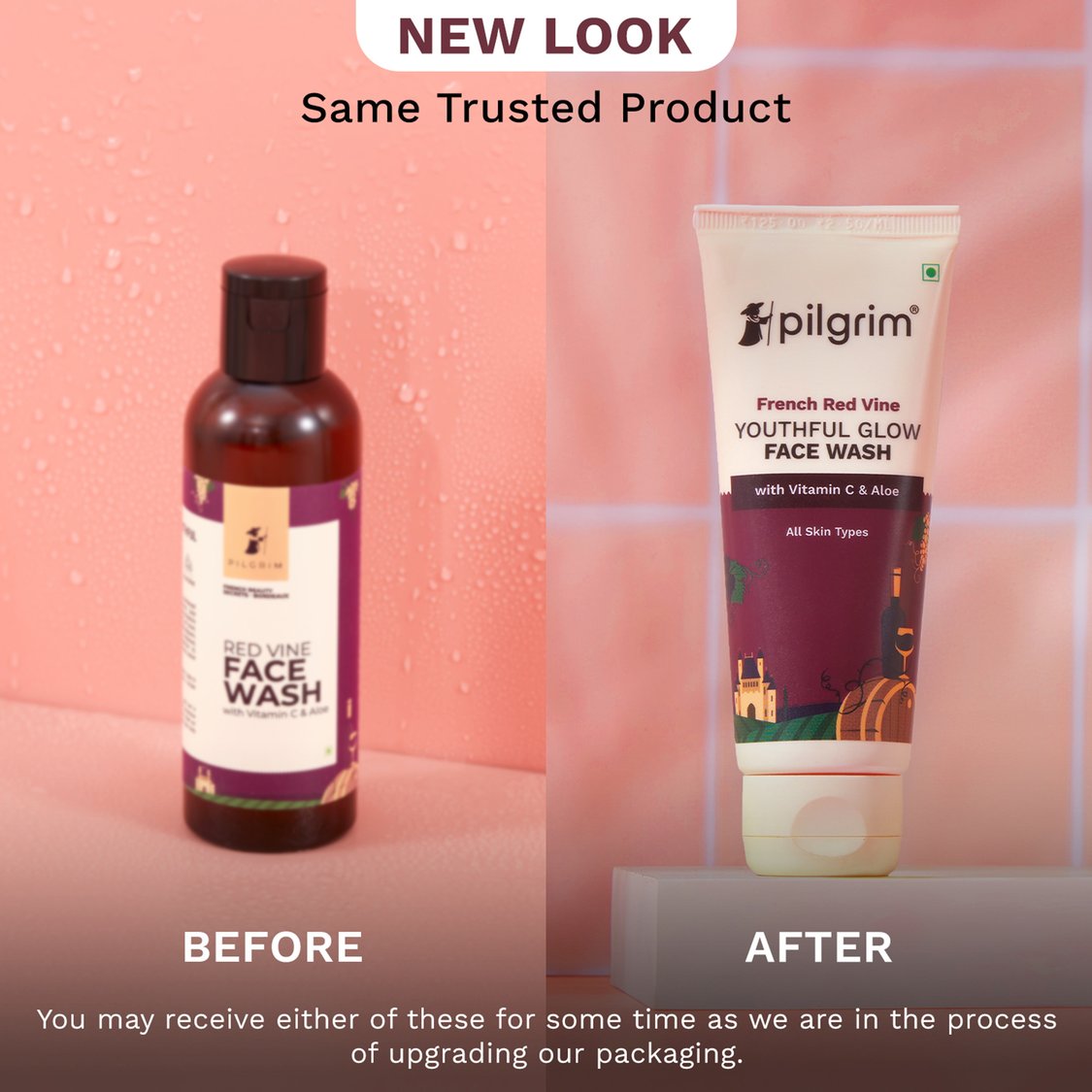 PILGRIM Red Vine Face Wash - (100 ml)