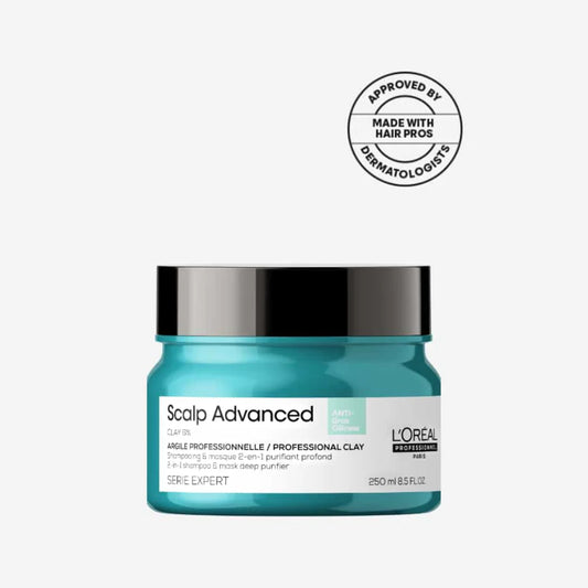 L'OREAL PROFESSIONNEL Scalp Advanced Anti-Oiliness 2-In-1 Deep Purifier Clay (500 ml)