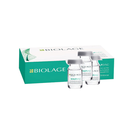 Matrix Biolage ScalpSync Aminexil Hair Treatment Pack, Reduces Hair Loss From Roots.(10x6ml)