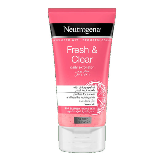 Neutrogena Fresh & Clear Daily Exfoliator With Pink Grapefruit (150 ml)