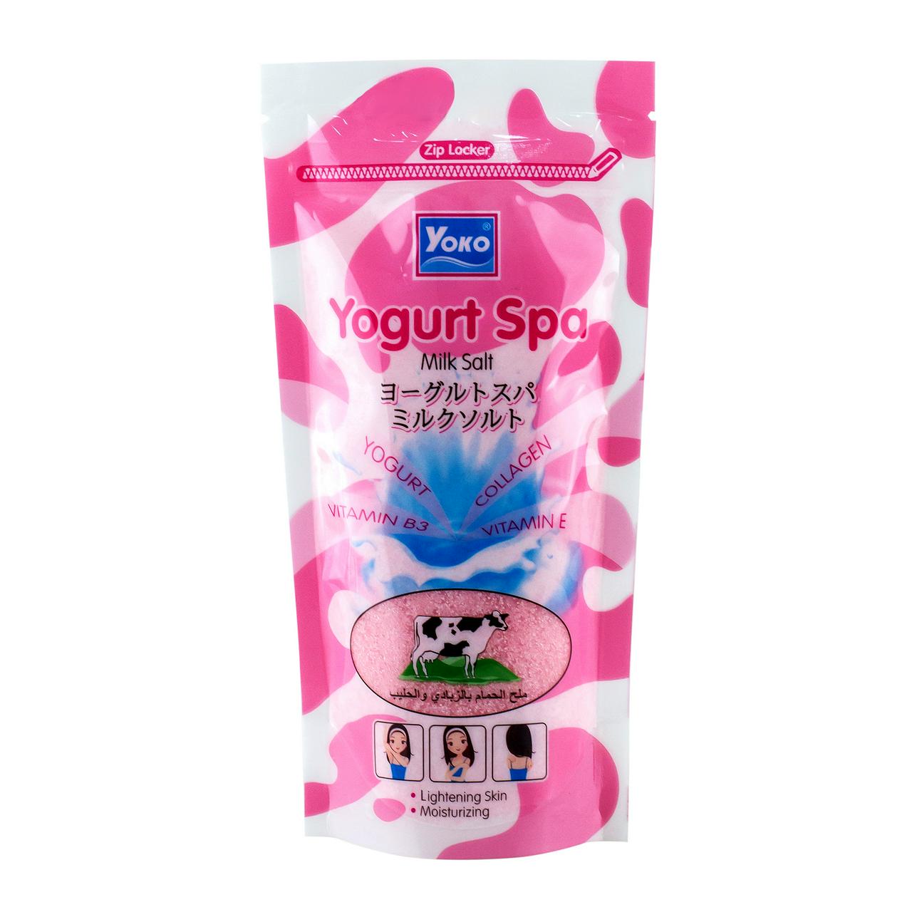 Yoko Spa Milk Salt Yogurt for bright and soft skin provides nourishment to your skin  (300 g)