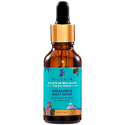Pilgrim Vitamin C Night Serum With Hyaluronic Acid & White Lotus (30 ml)