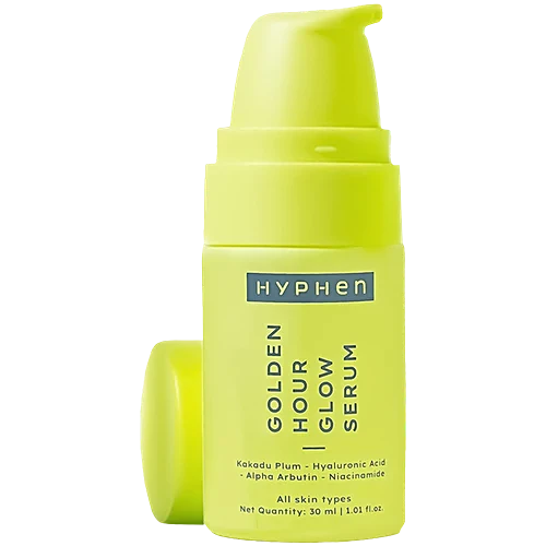 Hyphen Golden Hour Glow Serum with Niacinamide, Hyaluronic Acid & Kakadu Plum for Glow & Hydration (30 ml)