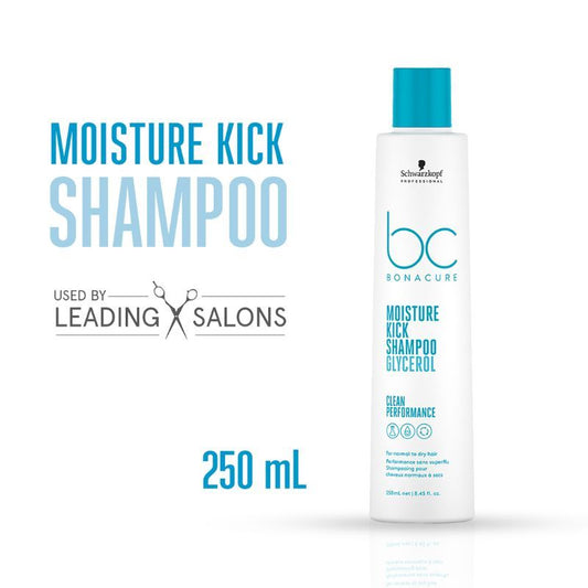 Schwarzkopf Professional Bonacure Moisture Kick Shampoo With Glycerol - For Dry Hair (250ml)