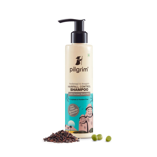 Pilgrim Redensyl & Anagain Hairfall Control Shampoo with Korean Black Rice (200 ml)