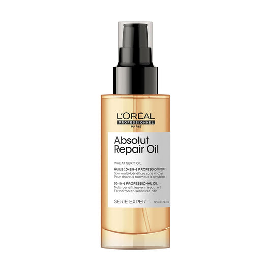 L'OREAL PROFESSIONNEL Absolut Repair 10-in-1 Multi-Benefit Hair Serum For Dry & Damaged Hair (90 ml)
