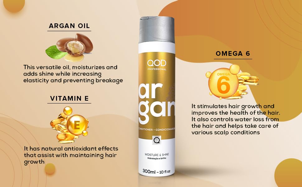 Qod Professional Argan Moisture & Shine Conditioner (300 ml)