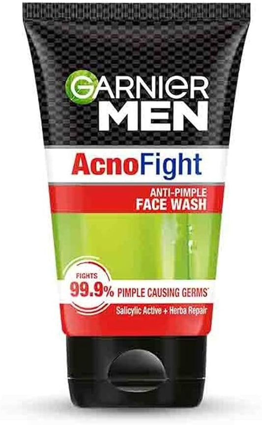 Garnier Men AcnoFight Anti Pimple Face Wash, , Anti Pimple Face Wash with Salicylic Acid (100 g)