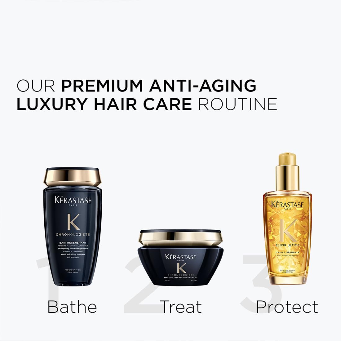 Kerastase Chronologiste Hair Mask For Anti-Aging, With Hyaluronic Acid & Vitamin E (200 ml)