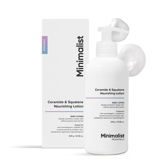 Minimalist Baby Ceramide & Squalane Nourishing Lotion With PH 5.5 - Protects Skin Barrier (300g)