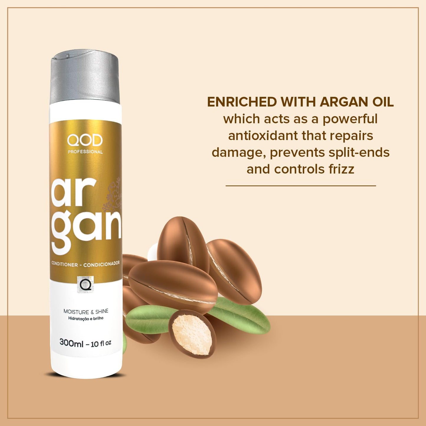 Qod Professional Argan Moisture & Shine Conditioner (300 ml)