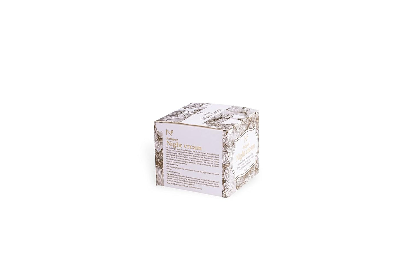 N PLUS Pamper Night Cream Enriched With Essential Oil & Herbal Extract For All Types Skin, (50 g)