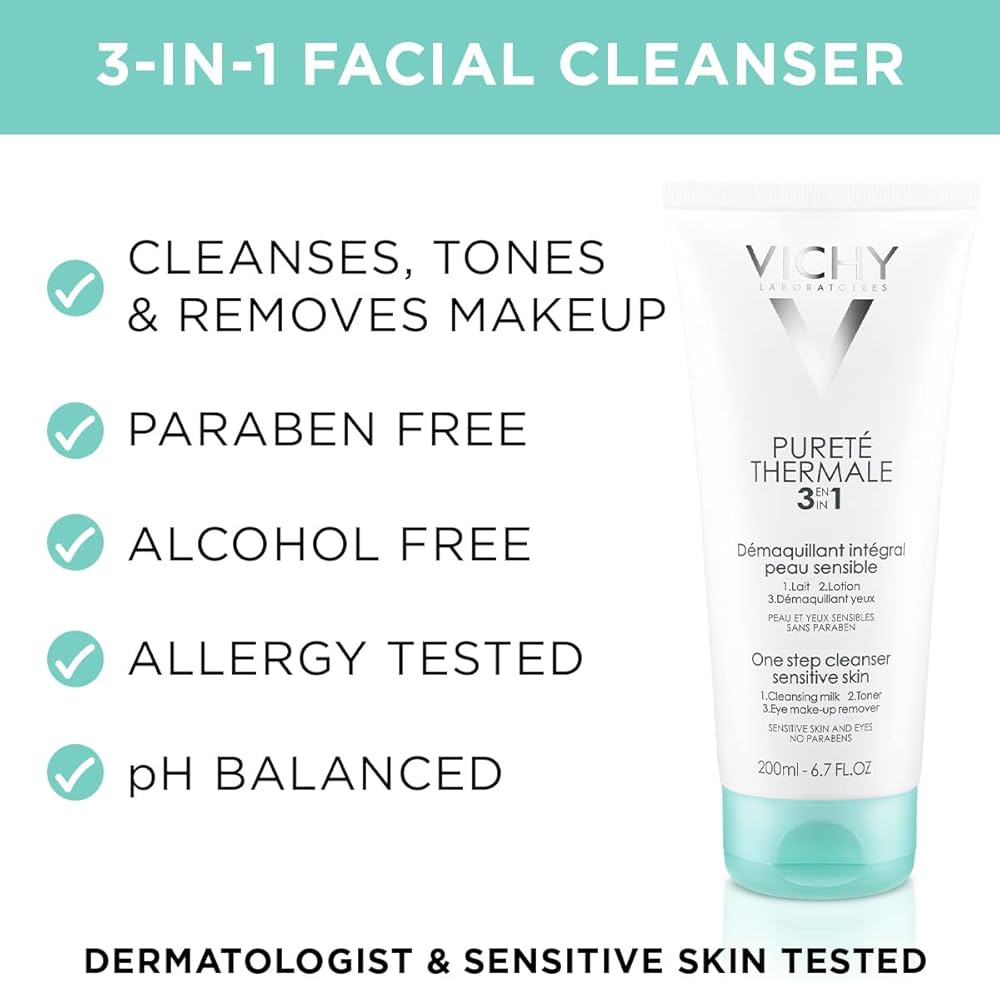 VICHY LABORATORIES Pureté Thermale 3-in-1 Face Cleanser 300ml
