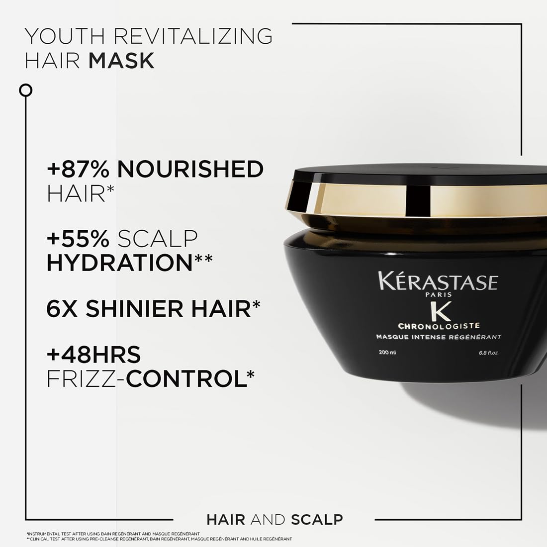 Kerastase Chronologiste Hair Mask For Anti-Aging, With Hyaluronic Acid & Vitamin E (200 ml)
