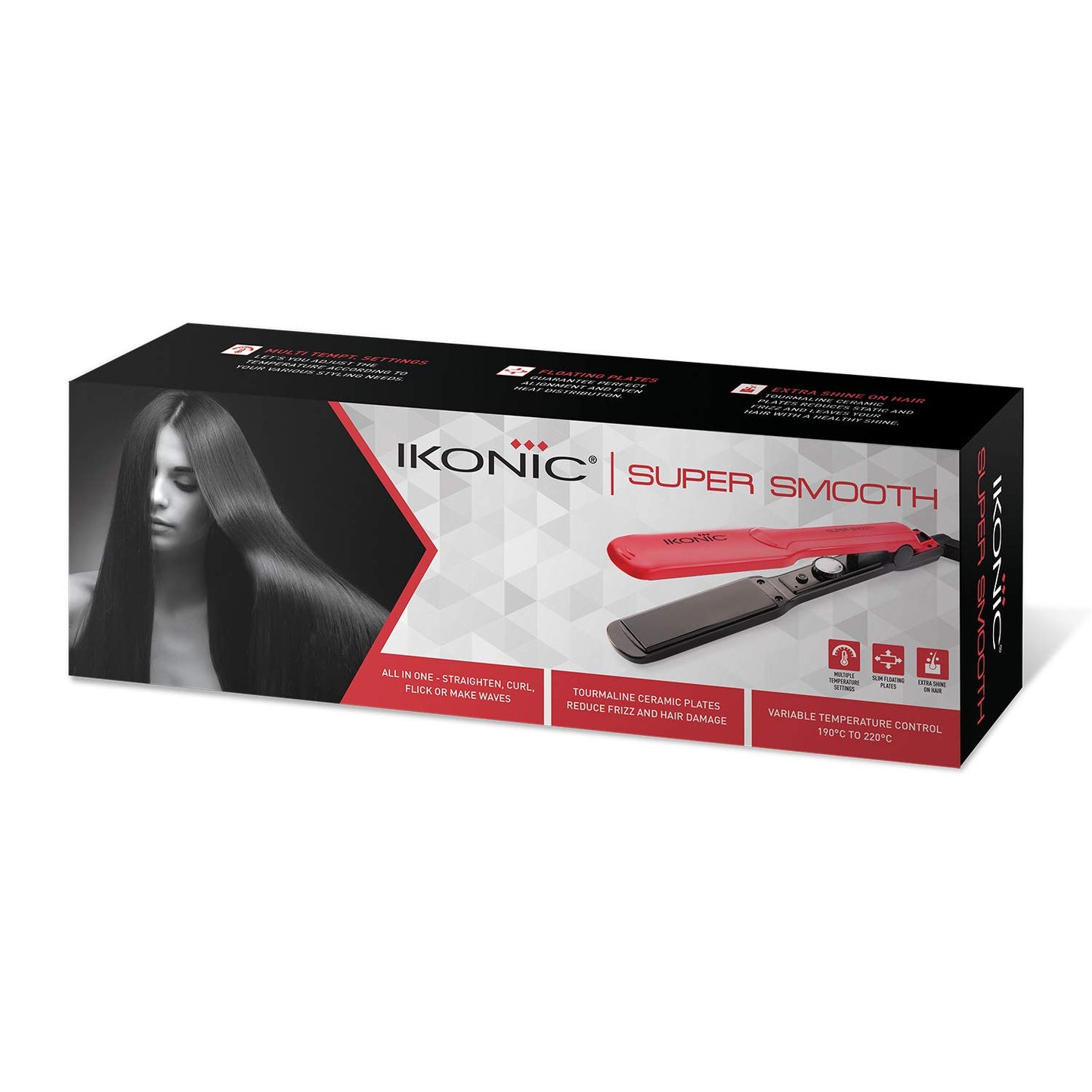 Ikonic Hair Straightener - Super Smooth Red