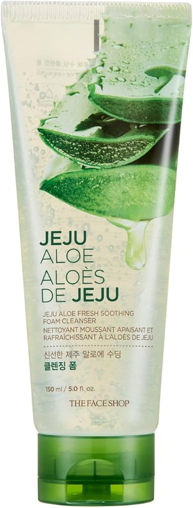 The Face Shop Jeju Aloe Fresh Soothing Foam Cleanser (150 ml)