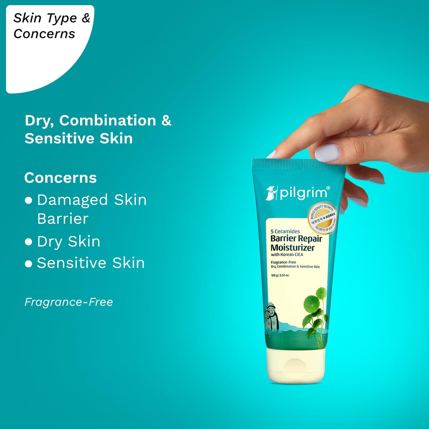Pilgrim 5 Ceramides Barrier Repair Moisturizer (100 g)