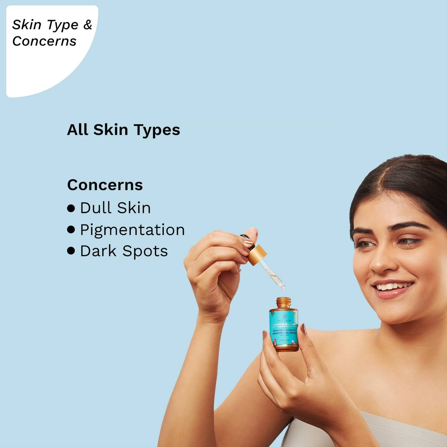 Pilgrim Alpha Arbutin & Vitamin C Brightening Serum (30 ml)