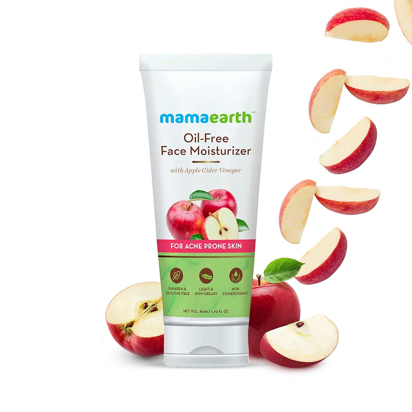 Mamaearth Oil-Free Moisturizer For Face With Apple Cider Vinegar For Acne Prone Skin, (80 g)