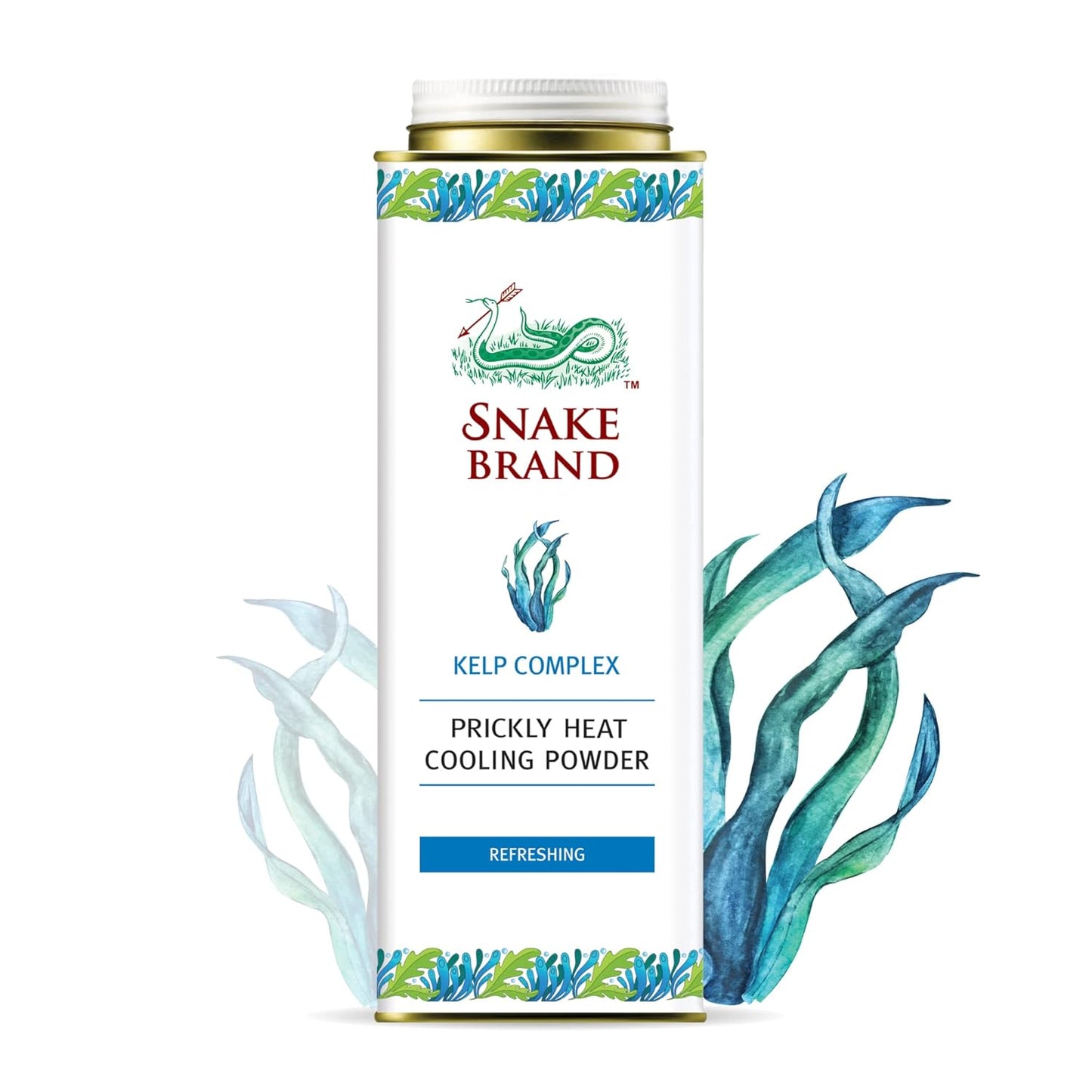 Snake Brand Prickly Heat Cooling Powder Refreshing (280 g)