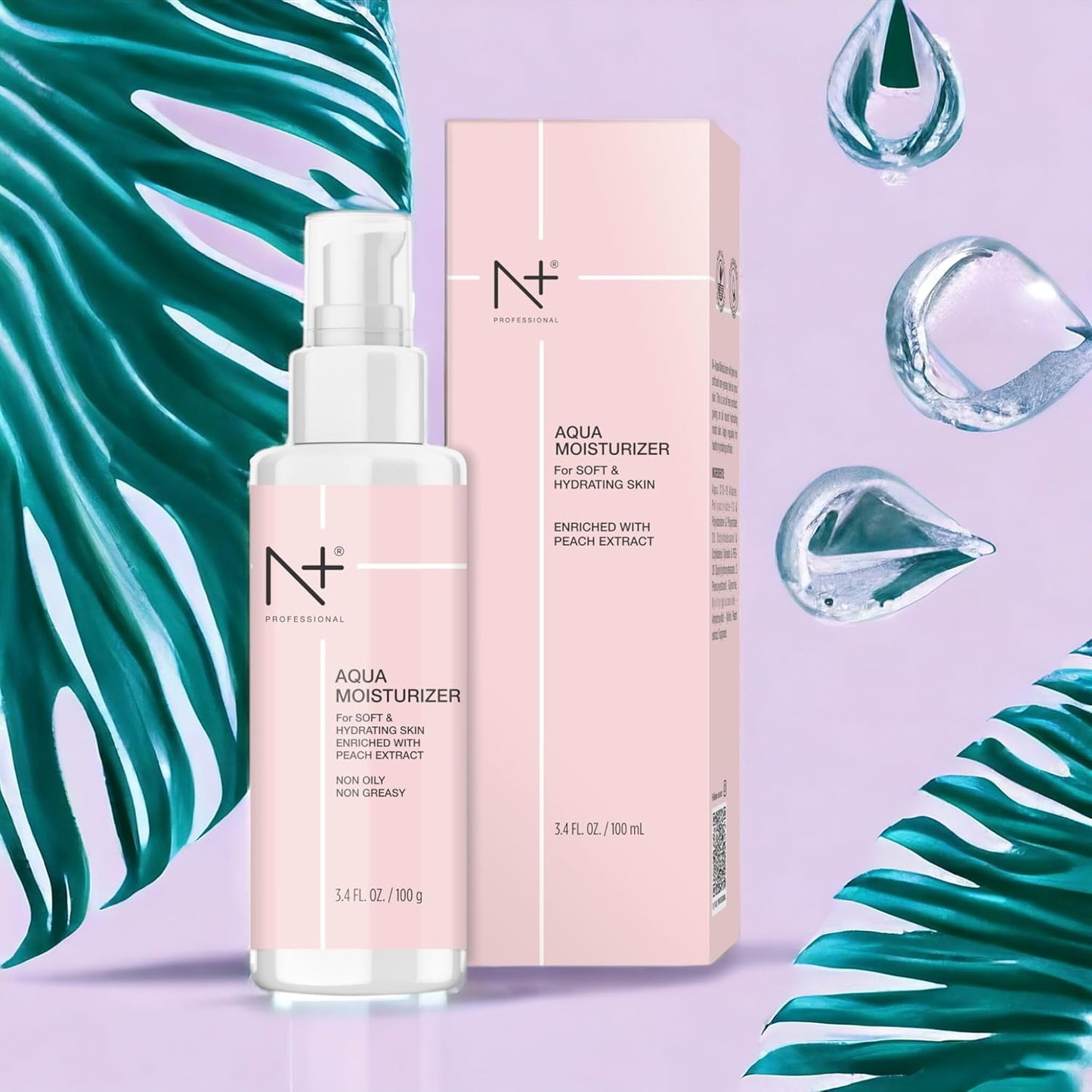 N Plus Professional Aqua Moisturiser - For Soft And Hydrating Skin - Non Oily and Non Greasy (100 ml)