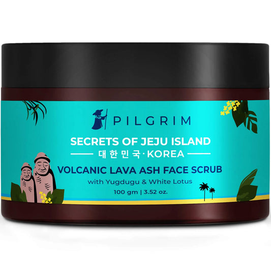 Pilgrim Volcanic Lava Ash Face Scrub With Yugdugu & White Lotus (100 g)