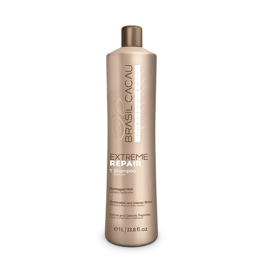 Brasil Cacau Professional Extreme Repair Sulfate Free Shampoo (1000 ml)