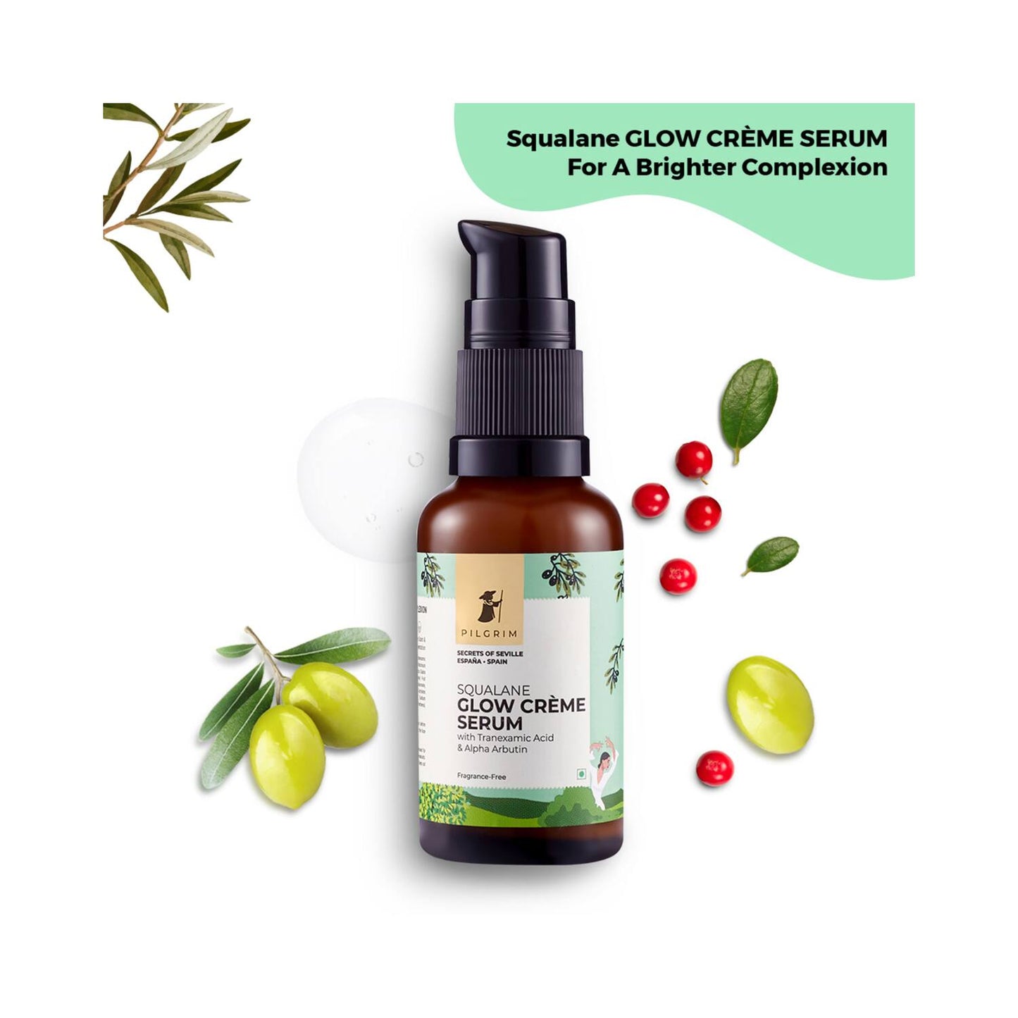 Pilgrim Squalane Glow Creme Serum (30 ml)