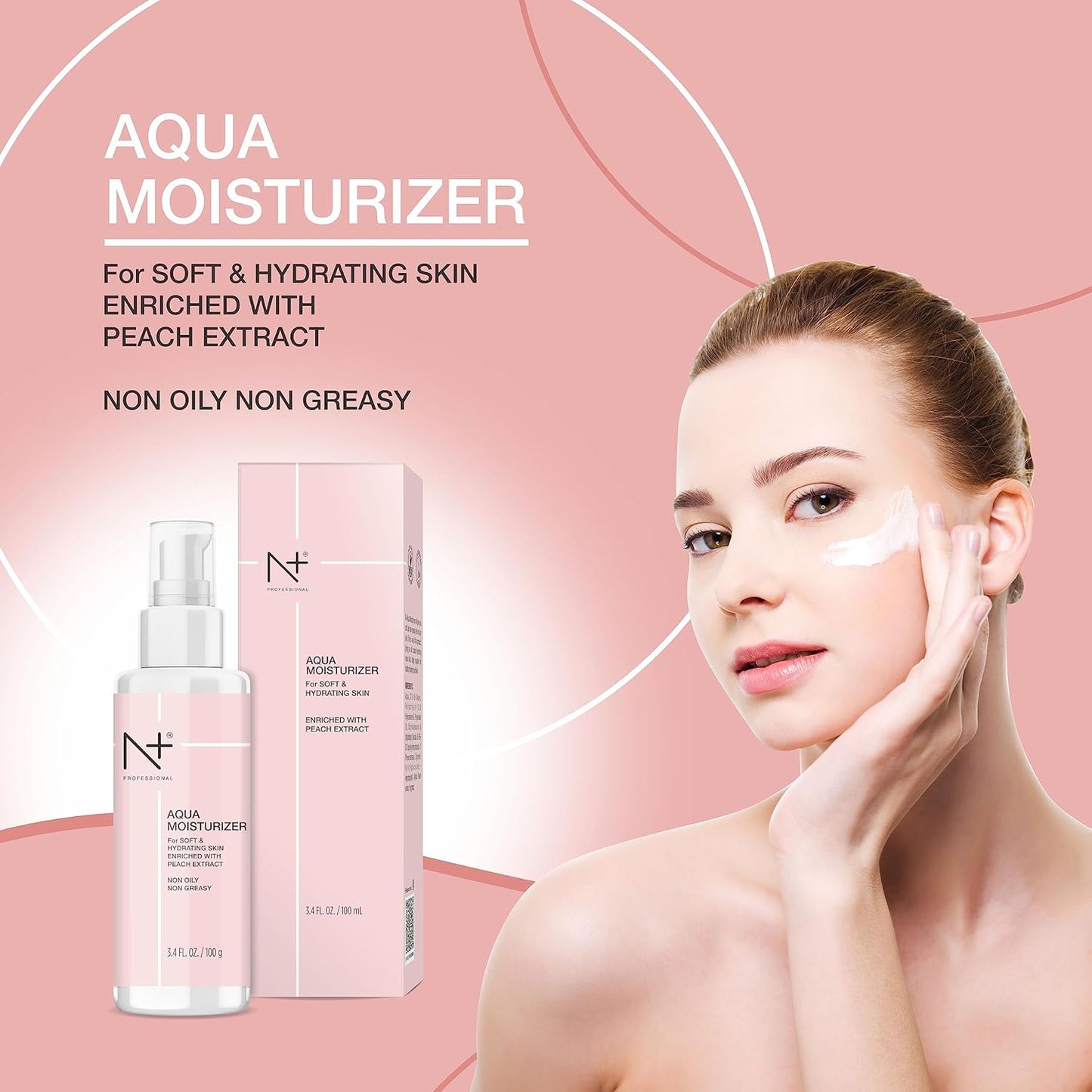 N Plus Professional Aqua Moisturiser - For Soft And Hydrating Skin - Non Oily and Non Greasy (100 ml)