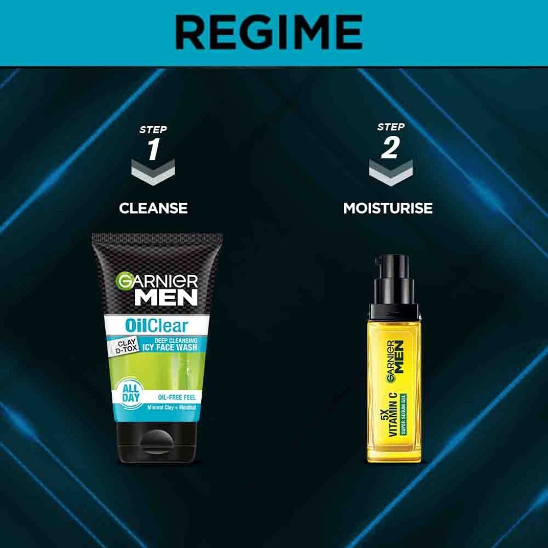 Garnier Men Oil Clear Deep Cleansing Icy Face Wash (100 g)